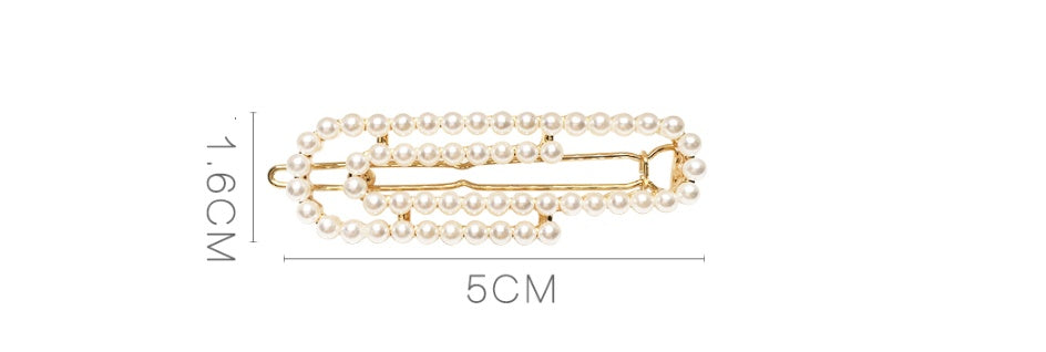 Purselly Pearl Hair Clip Set